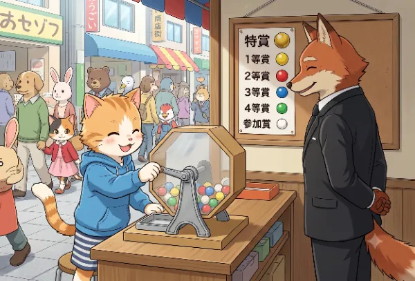 【ビキニ】福引きにゃんこ