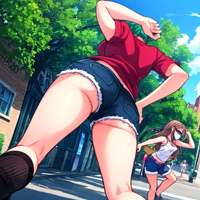 緑色の髪の毛なのです