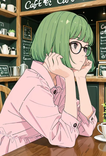 緑髪の少女と午後の秘密の時間