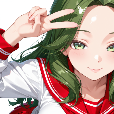上目遣いで、じー
