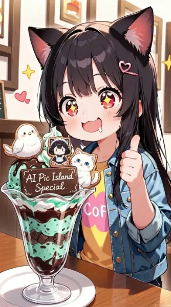 このパフェ、イエスだね！