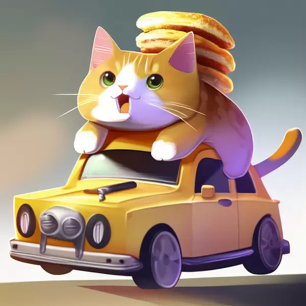 車猫パンケーキ