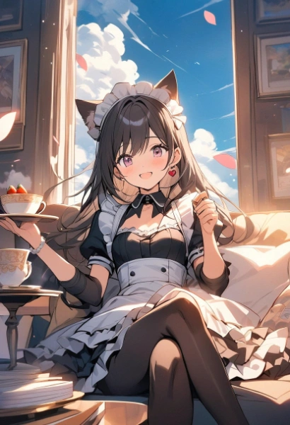 午後のティータイムに招待しましたᐠ( ᐖ )ᐟ