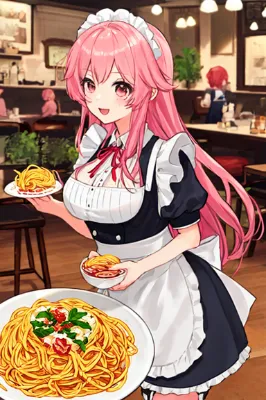 特盛パスタを完食できたらパンツを見せてあげましょう