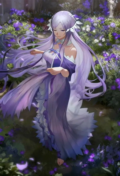 ドレスをまくりながら横向きになるアドミニストレータの動画です