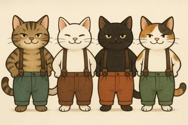 かっこいいにゃろ?