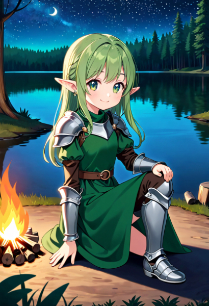 Elf knight “Emeralda”