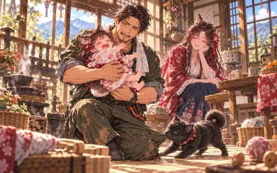 父ちゃん、今日も大奮闘！