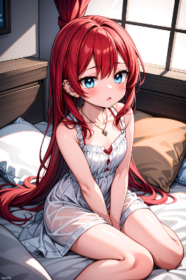 赤髪の美少女