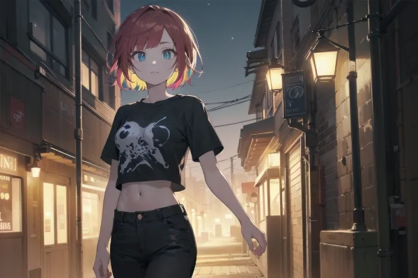 パンク風ファッション