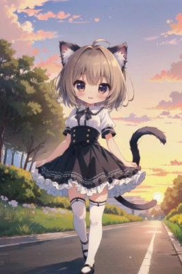 セピア色の夕日
