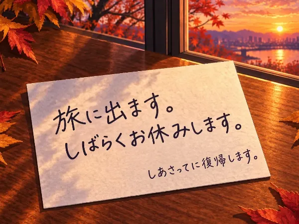 少しだけ、さようなら🍂