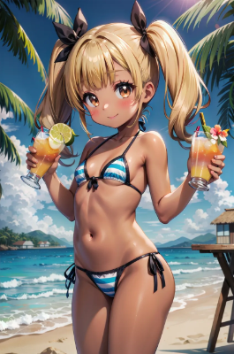 海の家の看板娘！
