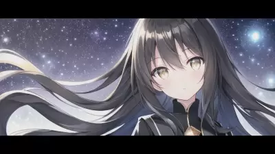 星空と黒髪の女の子 その4 ✨