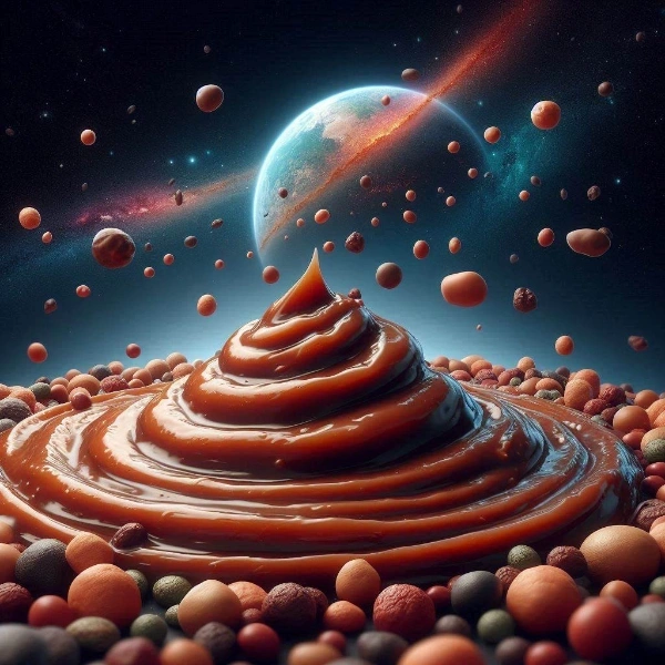 宇宙に広がる餡子物質