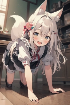 きつねメイドさーん
