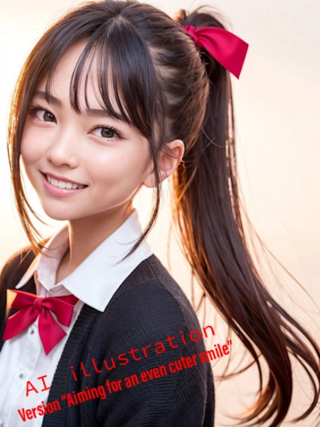 “もっとカワイイ笑顔”目指したポニーテール美少女