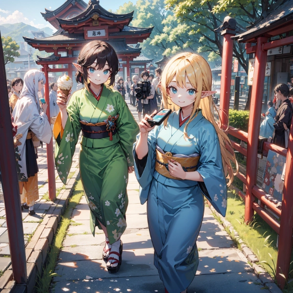 エルフさん京都観光