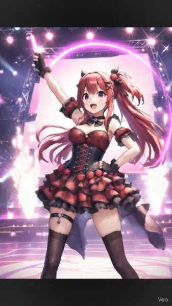 歌って踊るアイドル　動画2