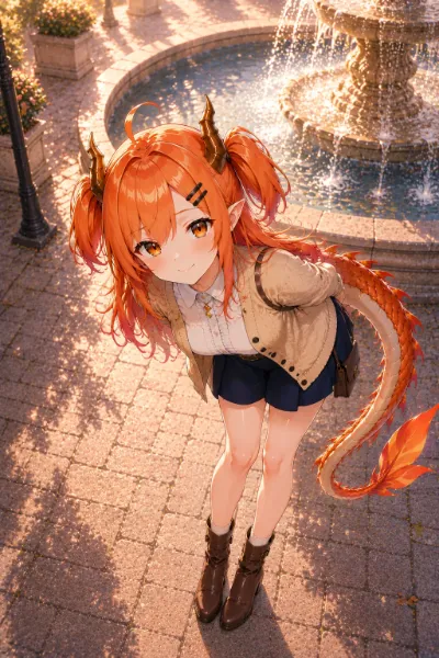 ドラゴン娘とデート