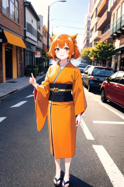 ウマ娘マヤノトップガンの着物仕様