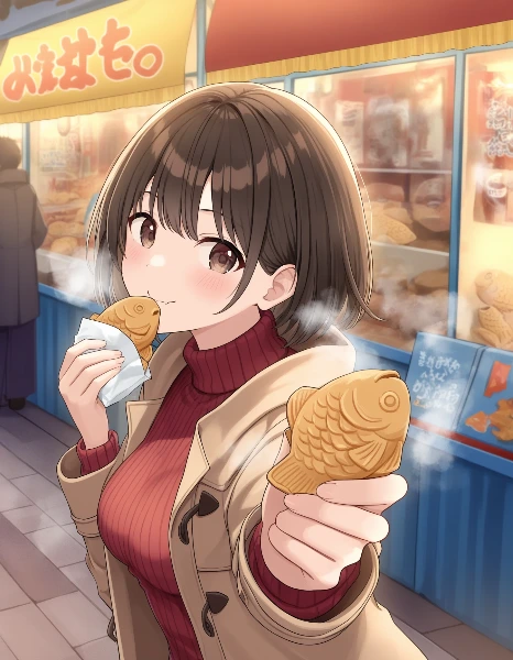 熱々たい焼きにほっこり