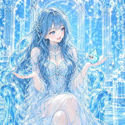 水属性の交流🩵(水ちゃん、Rain drop angel )