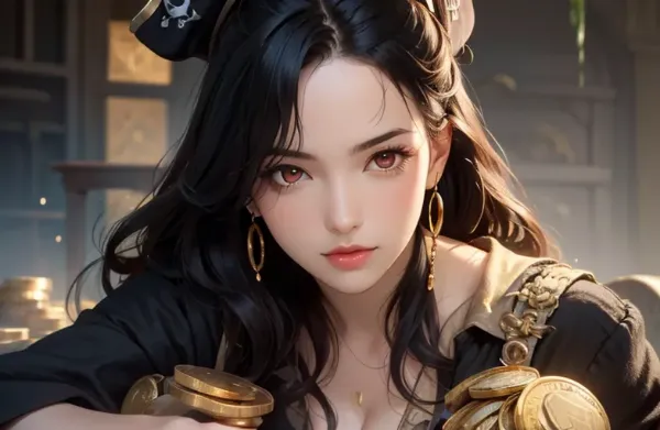 黄金の宝庫に潜む海賊姫の微笑み