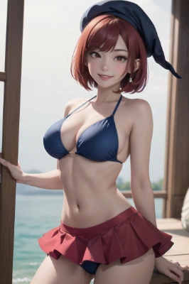 赤髪のグラビアアイドル