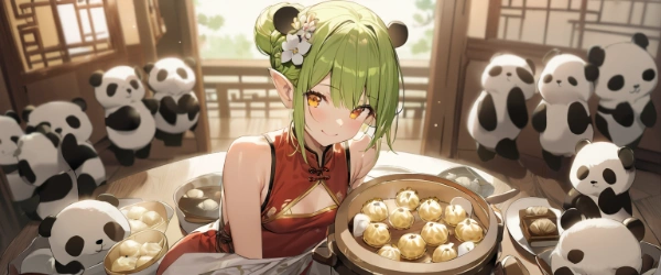 パンダ飯店エルフの子横長