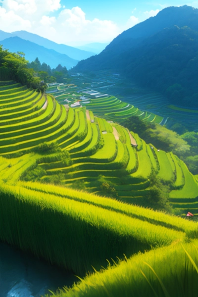 棚田の風景