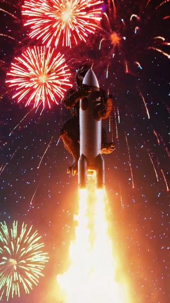 ゴジラロケット花火