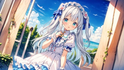 銀髪の少女