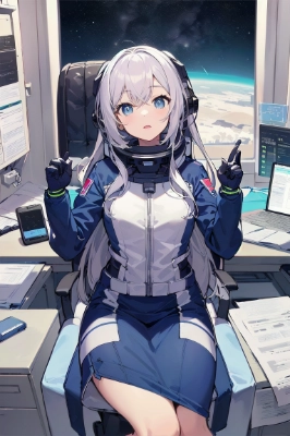 宇宙での私のオフィス！