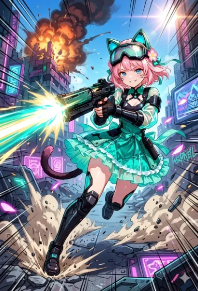 サイバーパンクキャットソルジャー