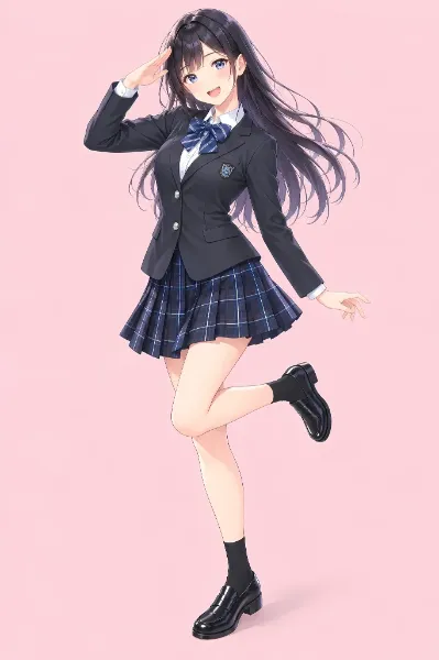 福井県立敦賀高等学校 ブレザー×スカート×リボン