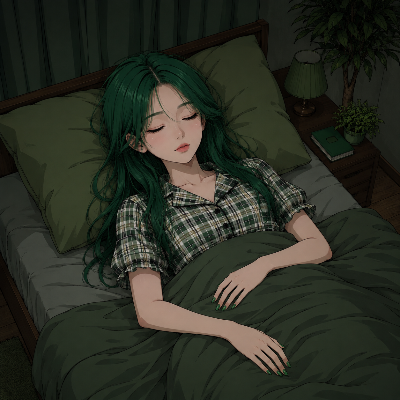 おやすみ🌙（緑ちゃん）