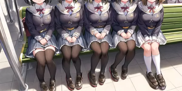 ベンチでバス待ち