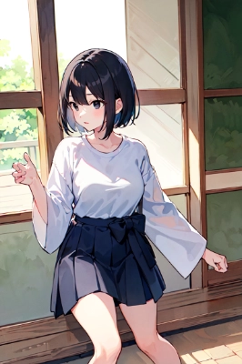 真面目そうな黒上の女の子