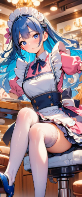 ちょっと慌てるメイドさん