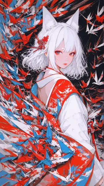 千年妖狐と千羽鶴