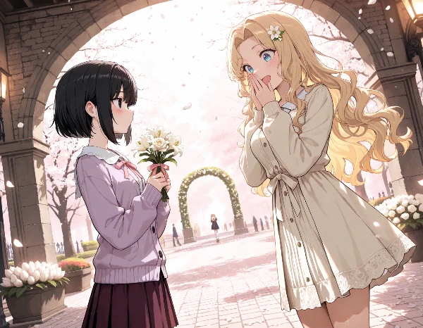 黒髪＆ブロンド・ホワイトデー？