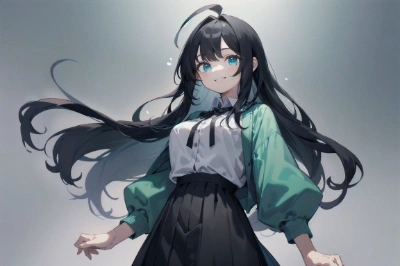 アホ毛の女の子