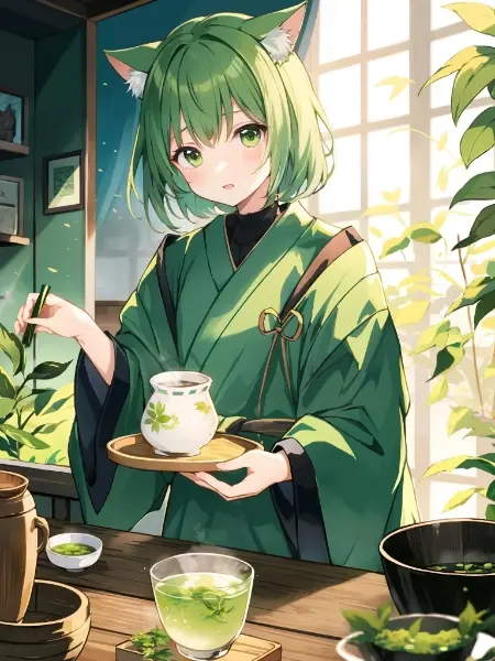 癒しの緑茶