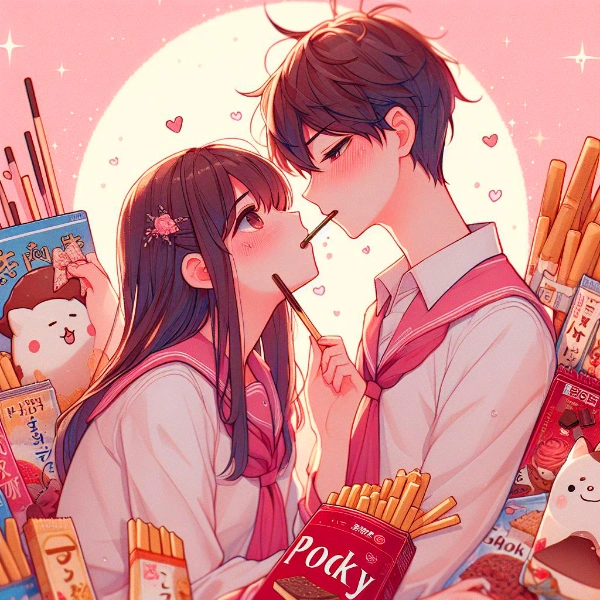 ポッキーと恋人♥(4枚)