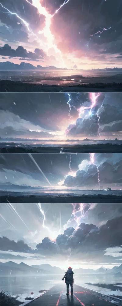 雷魔法演出