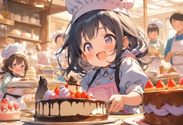 かわいいパティシエール