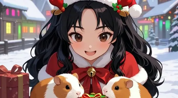 プレゼントの箱の開け方がわからなかったモルモットを見て「喜んで混乱してるんだな」と勝手に思った少女