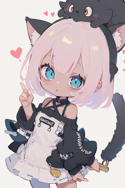 ケモ耳娘、頭の上に宇宙生命体？！