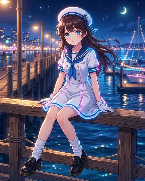 きれいなセーラーワンピース